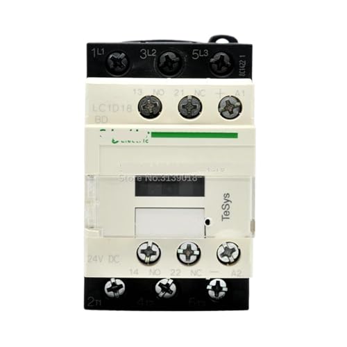 Relais de contacteur LC1D18BDC 24V DC pour moteur triphasé 7.5kW