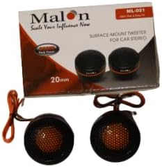 Universal Malon Car Tweeter Speaker Pair High Efficiency Mini Sound Set of 2