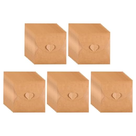 50pcs CD Sleeves Storage Holder DVD Envelopes with Heart Button