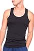 Men's Vests Tank Tops Sleeveless Cotton Undershirts Slim Fit Summer Vest for Running Gym Sport Fitness Athletic Wear Men Workout Shirts Black 5XL #1