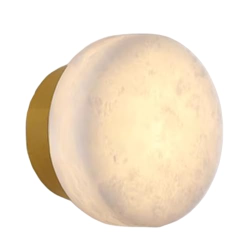 Lámpara de pared de mármol natural redonda LED para dormitorio estilo nórdico 2