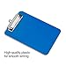Staples Plastic Clipboards, Memo Size, Translucent Blue/Translucent Black, 6/Carton (ST21423/21423VS)