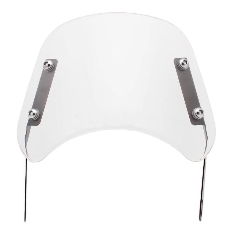 Déflecteur vent moto pare brise universel transparent pour phare 5 à 7 pouces