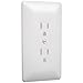 Taymac 2000W Paintable Outlet Cover Wall Plate Frame, White