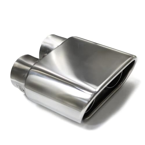 Embouts d'échappement double carré en inox de 60mm pour une protection durable