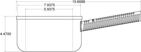 LloydPans Kitchenware 3 Quart Sauce Pan - DK