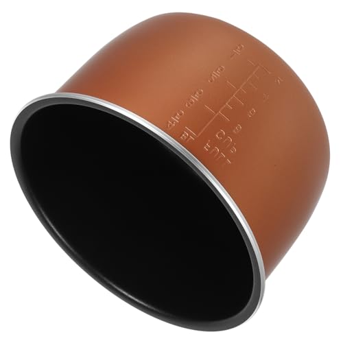 Mikikit Repuesto Olla Interior Inoxidable Olla Eléctrica Revestimiento Antiadherente Duradero Capacidad Compatible con Cocina de Arroz y Vapor