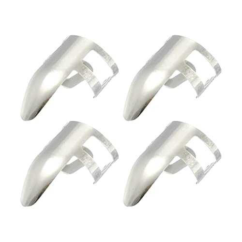 sourcing map Doigt Médiators Instrument Accessoires Inox Acier Argenté pour Guitare Paquet de 4 - Les Beatles, Paul McCartney, John Lennon, RIngo Starr, George Harrison sourcing map Doigt Médiators Instrument Accessoires Inox Acier Argenté pour Guitare Paquet de 4