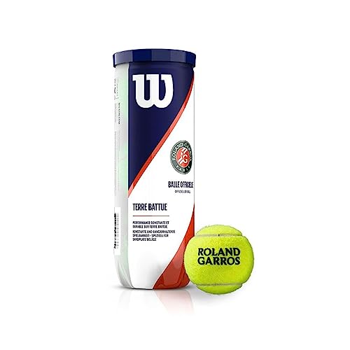 Wilson Roland Garros Tns Ball, Pelotas Tubo De 3 Todas Las Superficies Unisex Adulto, Amarillo (Yellow), Balls