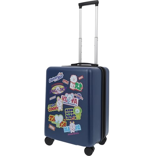 Ful Bt21 - Maleta de Mano de 22.5 Pulgadas, Maleta rígida con Ruedas giratorias, Azul, 22.5 Pulgadas, Bt21 22.5 Pulgadas, Maleta rígida con Ruedas de Line Friends, Blue, 22.5 Inch, Bt21 - Maleta