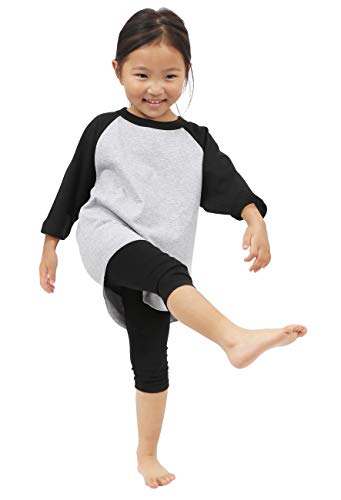 Ma Croix Kids Baseball Raglan 3/4 Sleeve Casual Cotton Shirt Active Lightweight Tee3