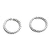 Hoop Earrings Cartilage Nose Septum Ear Helix Tragus Piercing Jewelry for Women Hypoallergenic Thin Tiny (8mm | THICK - 18 gauge, Sterling Silver 925 | Twisted Wire)