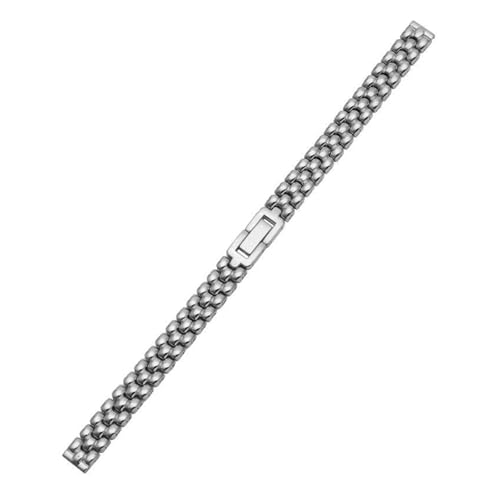 Bracelet montre 10mm acier inoxydable argenté pour look chic quotidien