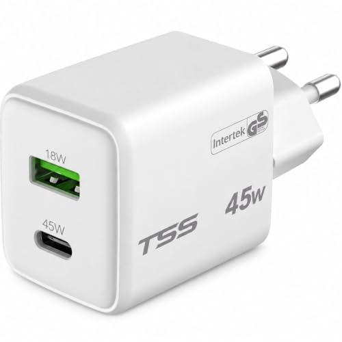 THOMSON TH-113-2 Ładowarka GaN 45W USB-C Power Delivery 3.0 i USB-A Quick Charge 3.0