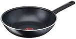 Tefal Day by Day 28 cm Wok, All Hobs Compatible Expect Induction, Non-Stick Coating, Resistant, Easy to Clean, High Performance, Thermo-Signal, B56419AZ
