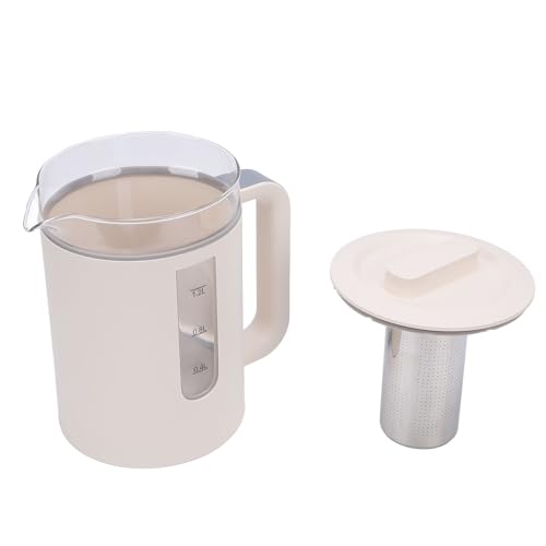 Tetera eléctrica de vidrio 1.2L con control de temperatura miniatura 3