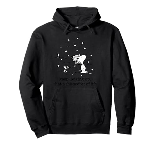 Peanuts Snoopy and Woodstock Weihnachtsschneefall Pullover Hoodie