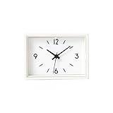 無印良品 駅の時計・ミニ 置時計(マグネット付)・ホワイト 37494312 小