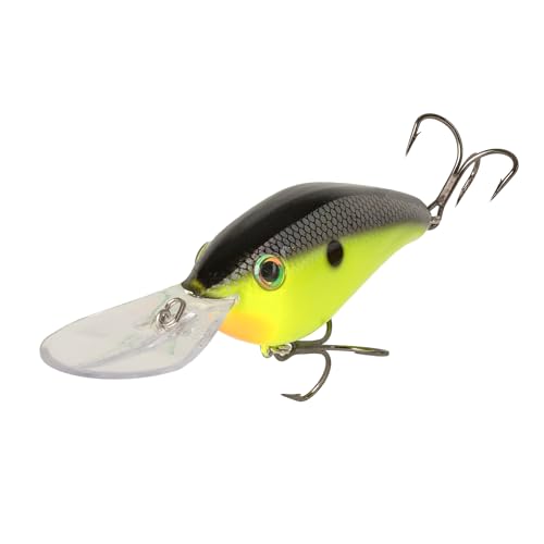 Leurre Strike King 6XD Elite plongeant de 28,3 g coloris chartreuse poisson appât