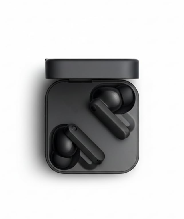 TWS Wireless Earbuds with 42dB Active Noise Cancellation (ANC) | 35.5 Hours Playtime Bluetooth 5.3 Headphones | IP54 Water Resistant Gaming TWS with Fast Charging (Black)-image-44