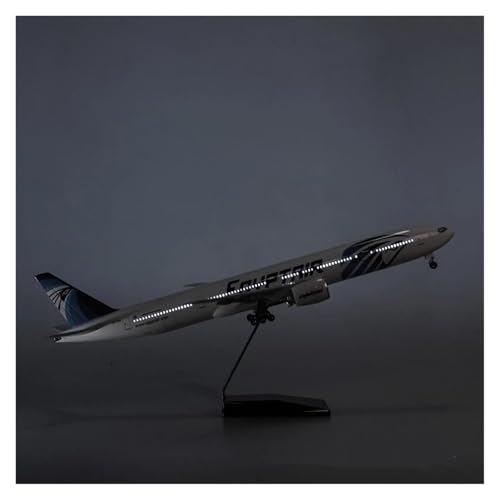 Avión Airbus B777 Egypt Air de metal para decorar despachos y oficinas de entusiastas