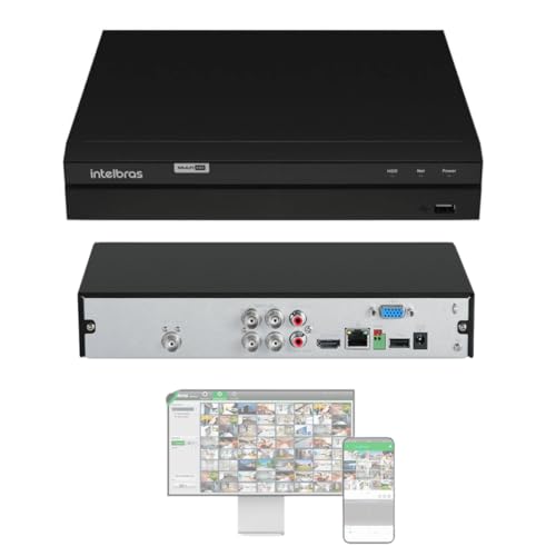 DVR GRAVADOR DIGITAL DE VIDEO 4 CANAIS MHDX 1304 INTELBRAS