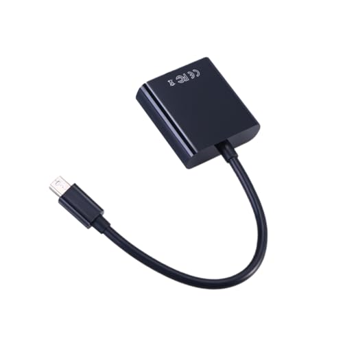 TEHAUX Adattatore Displayport Vga Mini Convertitore Video Esterno Full Hd Compatibile Monitor e Proiettori Senza Alimentazione Esterna