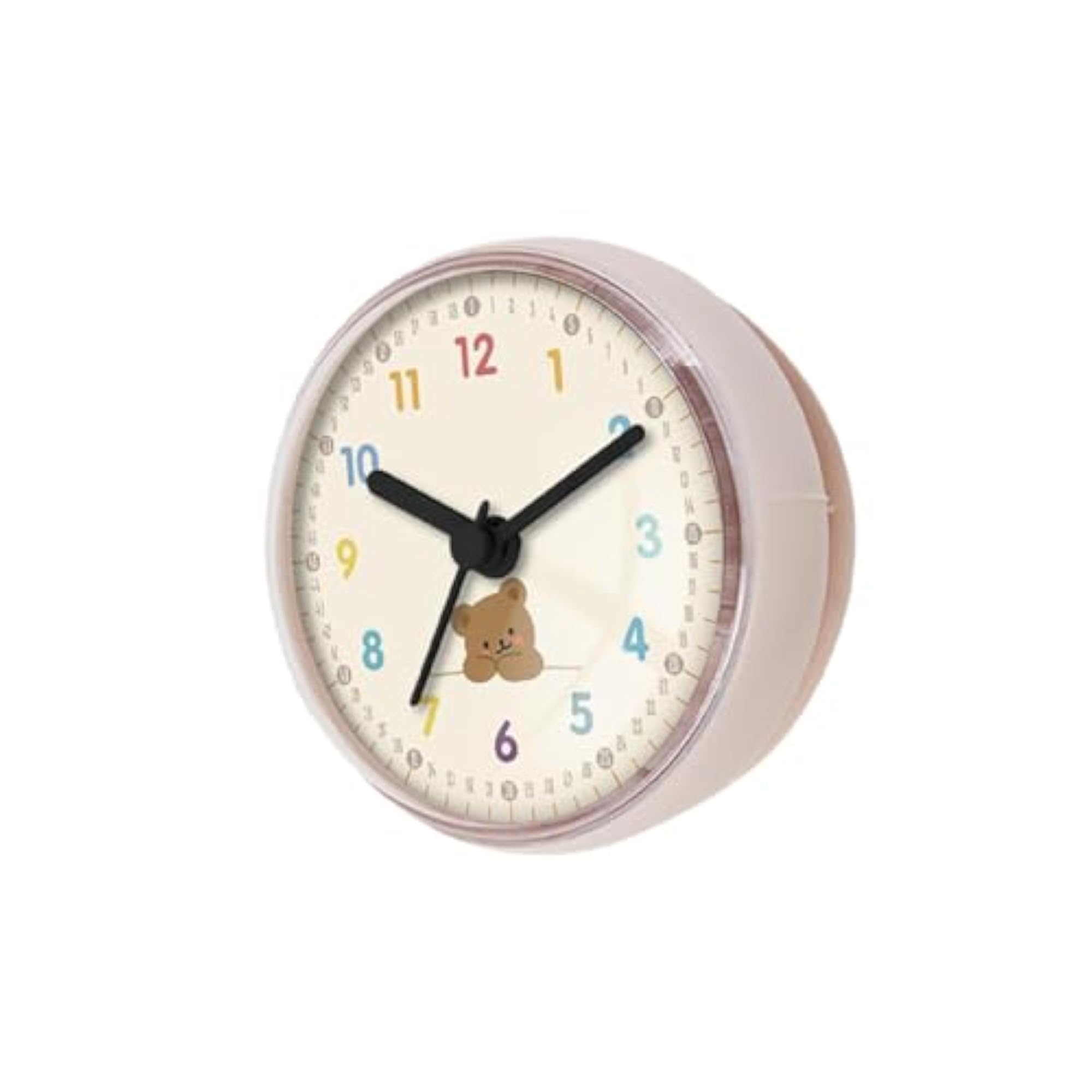 Compact Cartoon Bathroom Clock, Waterproof