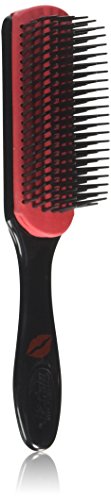 Denman D3 7 Row Kisses Styling Brush, Black