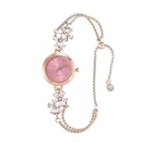 HONKERW orologio Orologi Da Polso Da Donna, Al Quarzo, Con Lunetta E Cristalli In Movimento, Moda Premium For Donne, Regalo smartwatch(Roze)