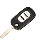 WRHOME pour Mercedes Benz Megane4 Kadjar Captur Coque clé de Voiture,Coque Housse de Protection en Silicone pour clé de Voiture,B-3 Buttons