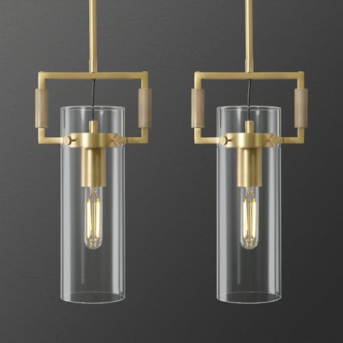 Brass Pendant Lights Kitchen Island, Modern Gold Pendant Lights 2