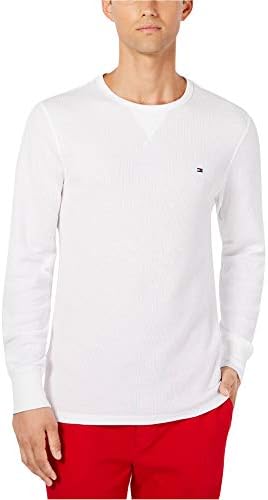 Tommy Hilfiger Men's Modern Essentials L/S Thermal, White, Extra Large