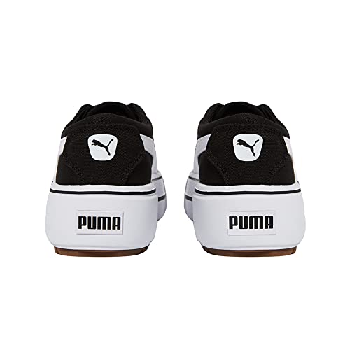 PUMA Women's KAIA 2.0 PLATFORM Sneaker, Puma Black-Puma White-Gum, 102