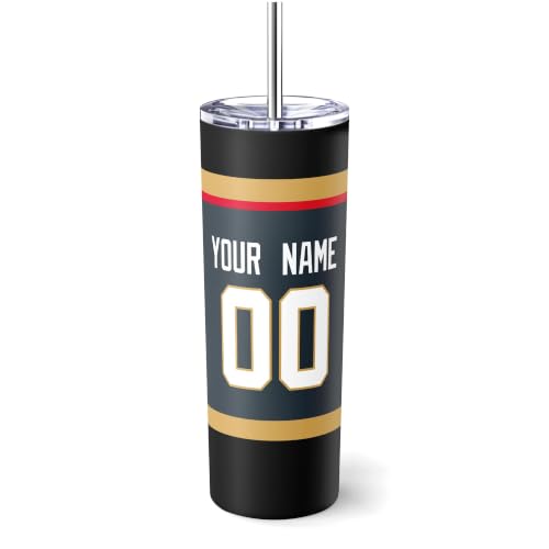 Image of ANTKING Vegas Tumbler 20oz Travel Mug Custom Name Number Gifts | Stainless Steel Insulated Coffee Cup for Men Women