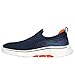 Skechers Men's Go Walk 7 Stretch Fit Slip-On Sneaker, Navy/Orange, 8.5