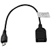 Produktbild OTG Adapter Kabel Schwarz Micro-USB (On-The-Go Adapterkabel Micro A Stecker auf USB B Buchse) für Samsung Galaxy A3 A5 A7 (2016) S5 Duos LTE Plus S6 Edge Plus Xcover 4 S7 / S7 edge HTC One A9 M9 S9