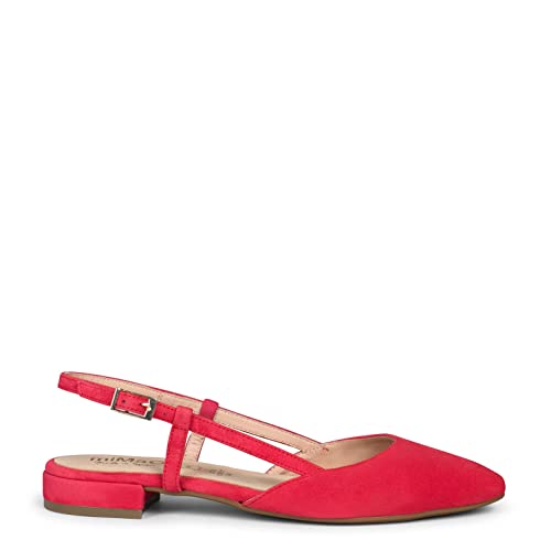 Brunch - Zapatos de tacón bajo Destalonados Rojo, EU 42