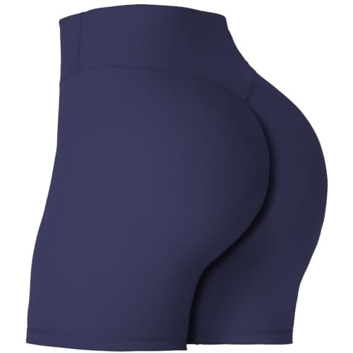 Short de motard femme taille haute sport push up Sunzel bleu cendré en taille S