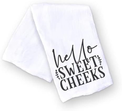 Handmade Funny Bathroom Towel - 100% Cotton Funny Flour Sack Hand Towel for Bath - 28x28 Inch Perfect for Hostess Housewarming Christmas Mothers Day