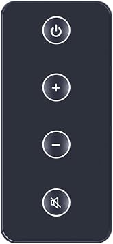 ZWP Replacement Remote Control Compatible for Bose Solo TV Sound System Speaker Model 410376, Black