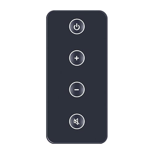 ZWP Replacement Remote Control Compatible for Bose Solo TV Sound System Speaker Model 410376, Black