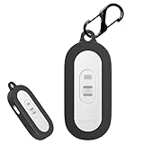 For REON POCKET TAG ケース [HVUYAL] 紛失防止用のフックを搭載した 軽量 キズ防止 傷つきにくい 柔らかなシリカゲルのスポーツクールなデザイン 衝撃 吸収 スリム ソフト ケースカバー 落下防止保護(ブラック)