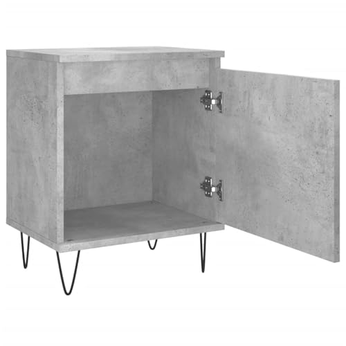 Table de chevet gris béton lot de 2 table d'appoint de chambre