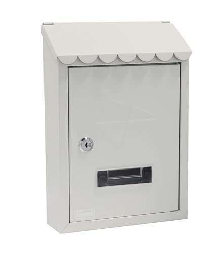 Kippen 10006BC - Boîte aux Lettres modèle Iron de Couleur crème. Dimensions : 300 x 210 x 70 mm.