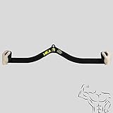 Barra de presión para tríceps, barra en T, barra en V, barra de tracción hacia abajo, empuñaduras de entrenamiento de fuerza para el hogar, gimnasio, fitness, cable de fijación para máquina