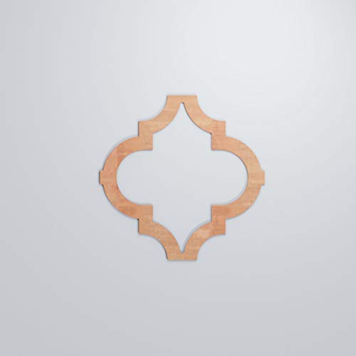 Image of Marrakesh Decorative Fretwork Wood Wall Panels, Large, 23 3 /8 inch W x 23 3 /8 inch H x 1 /4 inch T, Cherry