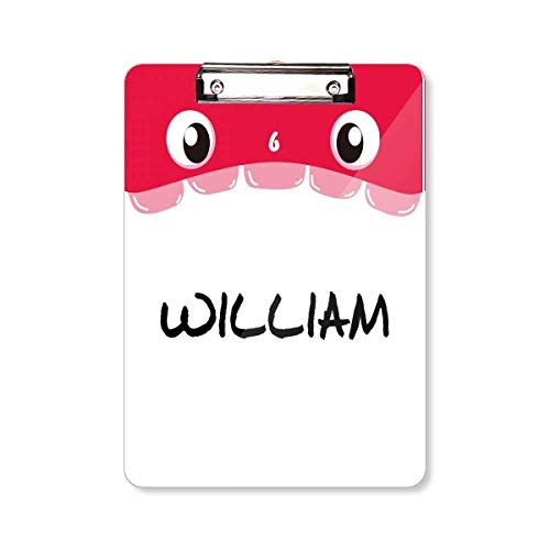 Porte-bloc A4 nominatif William Mouth, une idée cadeau utile