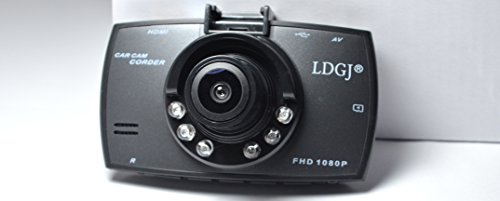 2.7 inch Full HD 1080P Car Vehicle Camera DVR, with 170 Degree Wide Angle Lens + 6 LEDs Night Vision + G-sensor + High Resolution Car Camera Dash Cam Driving Recorder by LDGJ
