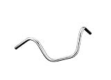 Manillar de acero cromado Manillar de moto Custom 1\' FXWG Style cromado universal. Ancho 70 cm. Diámetro 25,4 mm.
